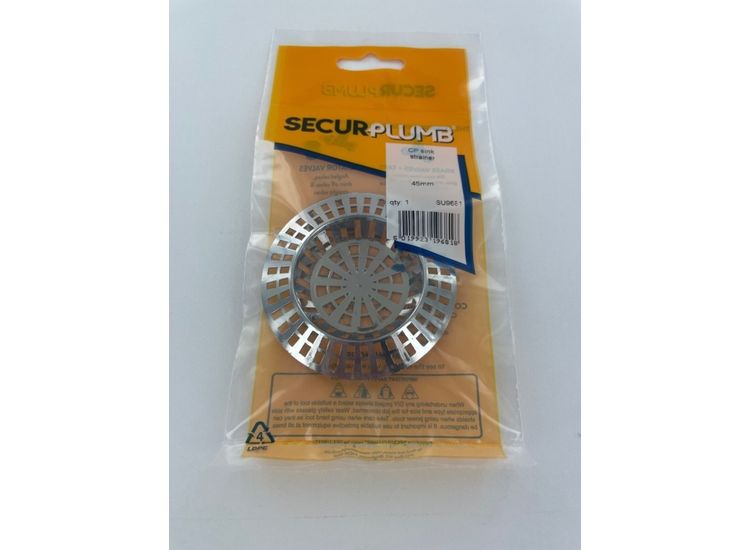 Securplumb SU9681 Cp Sink Strainer 45mm