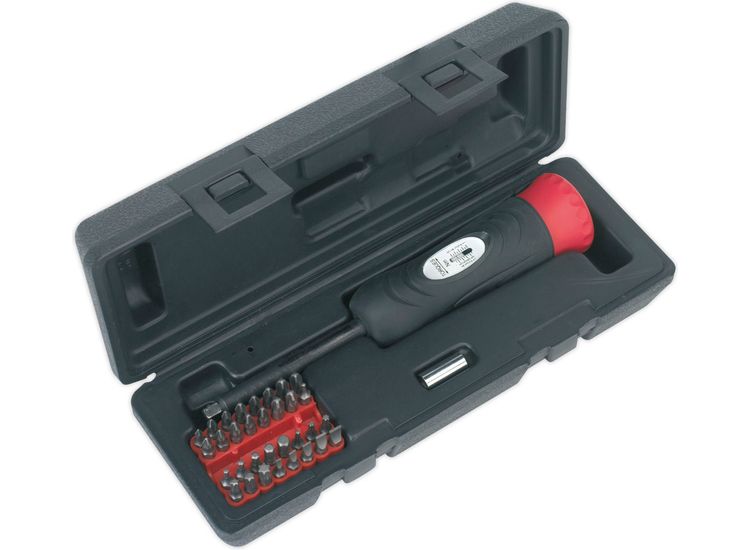 Sealey STS100 Torque Screwdriver Set 34pc 2-10Nm 1/4"Sq Drive