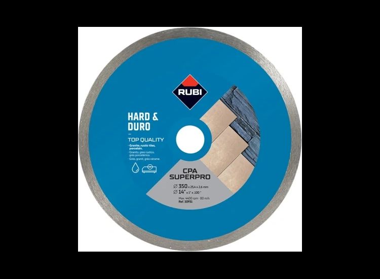 RUBI TILING TOOLS CPA350 Continuous Rim Diamon Blade 350mm