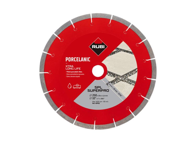 RUBI TILING TOOLS SPL 250 EXT SUPERPRO Diamond Blade 250mm