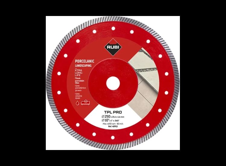 RUBI TILING TOOLS TPL 250 EXT Pro Diamond Blade 250mm