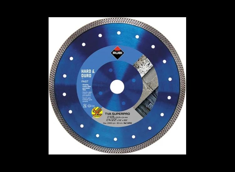 RUBI TILING TOOLS TVA 115 SUPERPRO Turbo Viper Diamond Blade 115mm