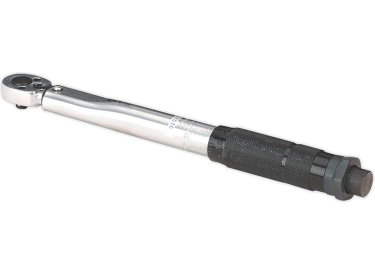 Sealey STW101 Torque Wrench Micrometer Style 1/4"Sq Drive 5-25Nm(44-221lb.in) - Calibrated