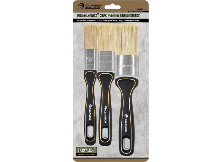Rollingdog 08142 Dual-Pro DP1000 Paint Brush Set (3 Piece)