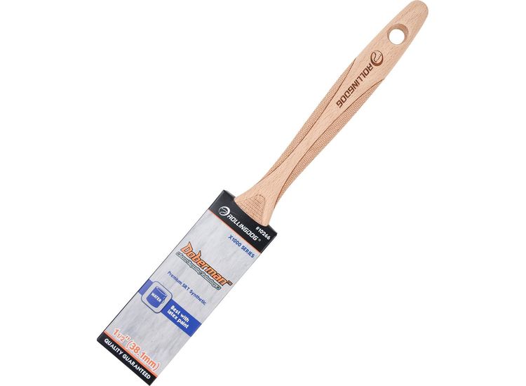 Rollingdog 08147 Doberman X1000 Series Flat Paint Brush, 1.5"