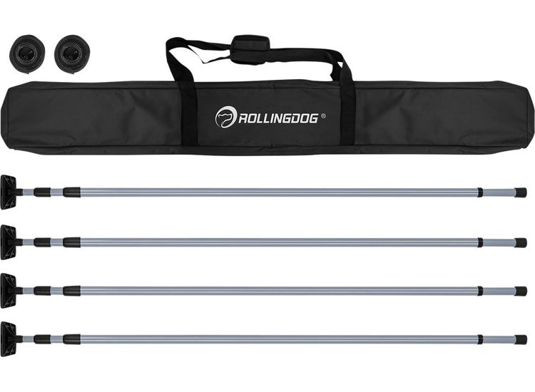 Draper 09666 Rollingdog Dust Barrier Poles, 1.4-3.3m (7 Piece)