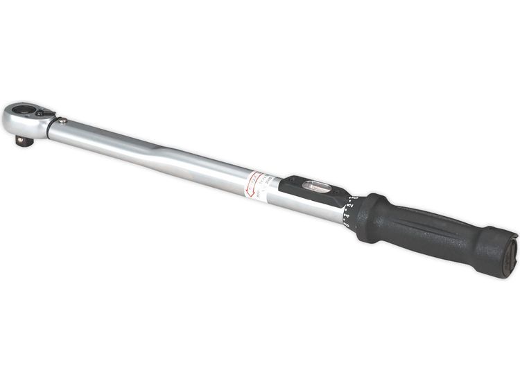Sealey STW201 Torque Wrench Locking Micrometer Style 1/2"Sq Drive 30-210Nm(20-150lb.ft) Calibrated