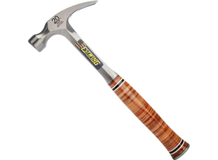 Draper 23514 Estwing E20S Straight Claw Hammer with Leather Grip, 20oz/560g