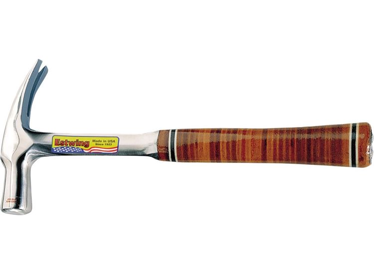 Draper 23524 Estwing E24S Straight Claw English Pattern Hammer with Leather Grip, 24oz/672g