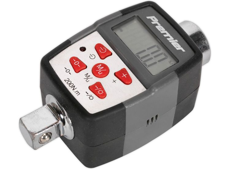 Sealey STW291 Torque Adaptor with Angle Function Digital 1/2"Sq Drive 20-200Nm(14.7-147.5lb.ft)