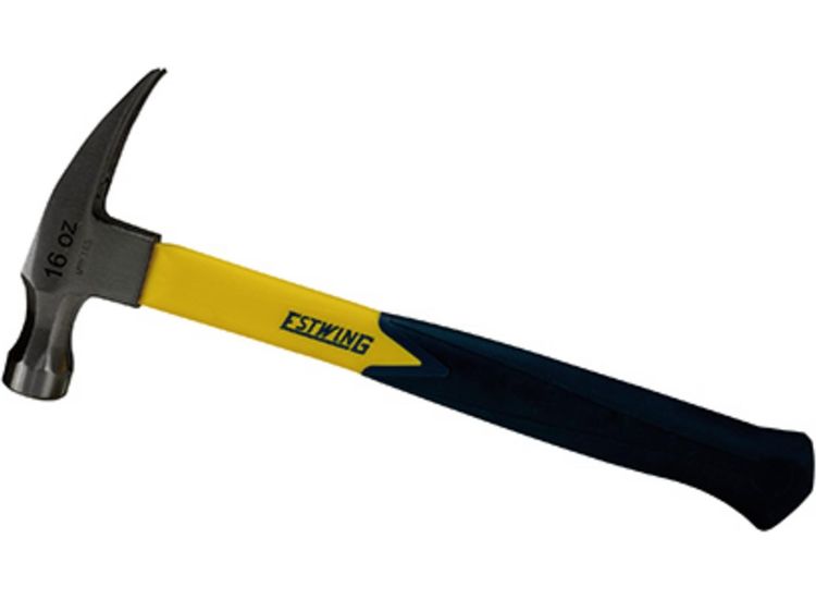 Draper 24081 Estwing EMRF16S Sure Strike Straight Claw Hammer with Fibreglass Handle, 16oz/453g