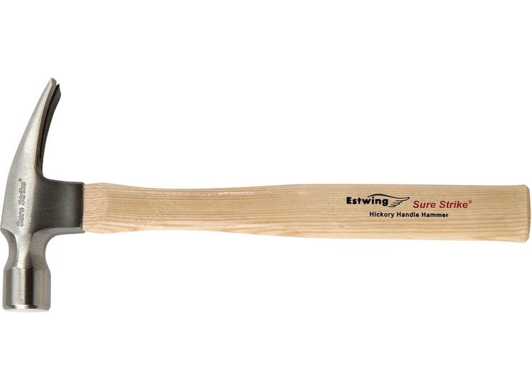 Draper 24086 Estwing EMRW16S Sure Strike Straight Claw Hammer with Hickory Handle, 16oz/448g