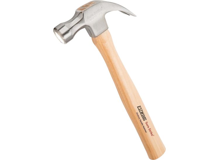 Draper 24087 Estwing EMRW20C Sure Strike Curved Claw Hammer with Hickory Handle, 20oz/570g