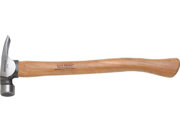 Draper 24089 Estwing EMRW25LM Sure Strike Milled Face Curved Claw Framing Hammer, 25oz/708g