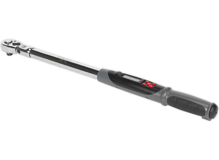 Sealey STW309 Angle Torque Wrench Flexi-Head Digital 1/2"Sq Drive 20-200Nm(14.7-147.5lb.ft)