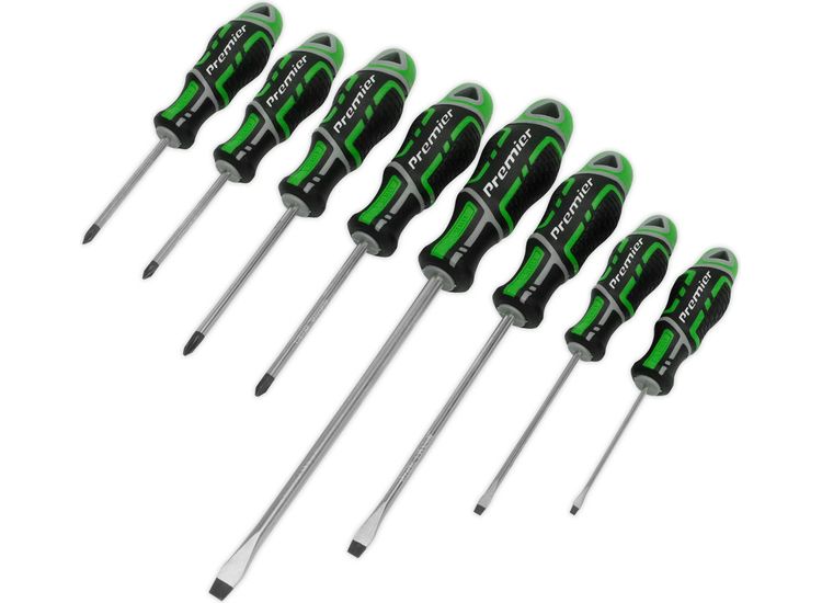 Sealey AK4322HV Screwdriver Set 8pc GripMAX&amp;reg; Hi-Vis