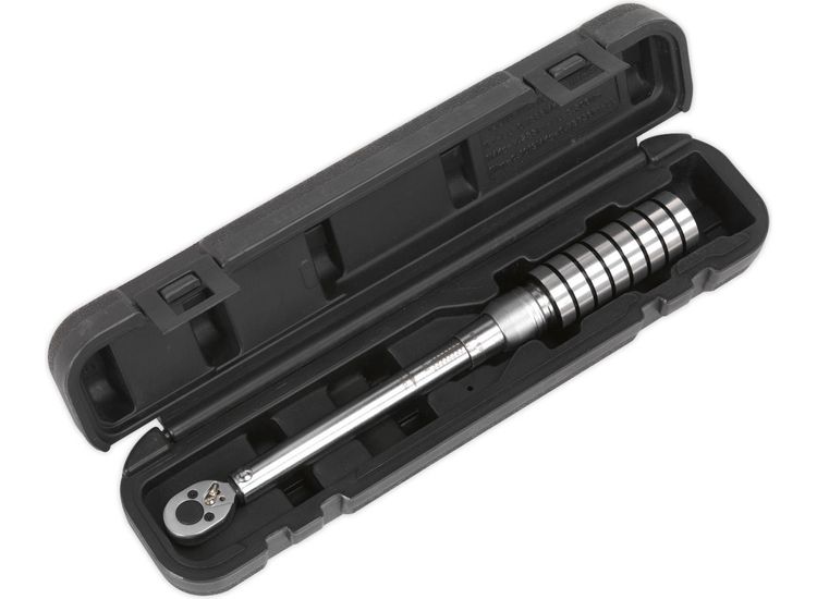 Sealey STW701 Torque Wrench Micrometer Style 1/4"Sq Drive 4-20Nm(2.9-14.8lb.ft) - Calibrated