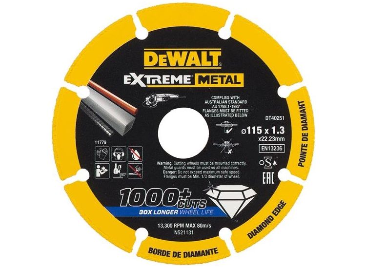 DeWALT Power Tools Extreme Diamond Metal Cutting Disc