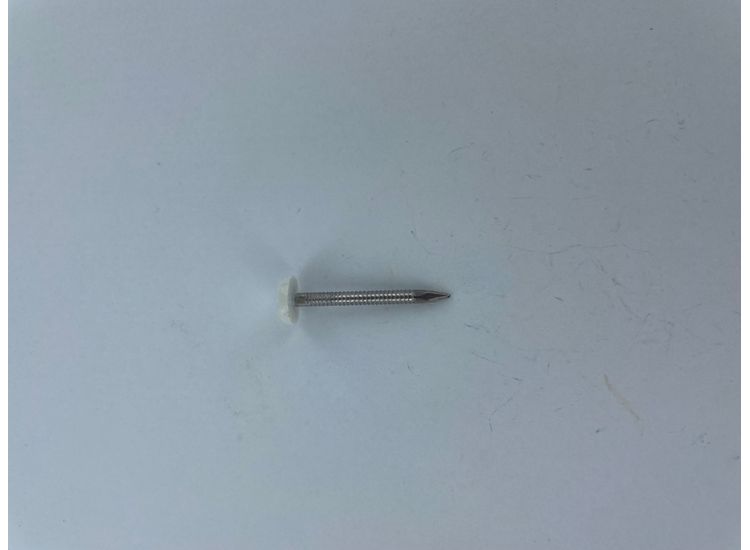 Securfix T11610 S/S Plastic Headed Nail White 40mm