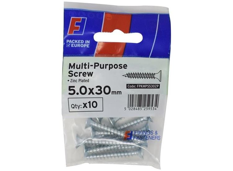 ForgeFix Multi-Purpose Pozi Screw CSK ST ZP ForgePack