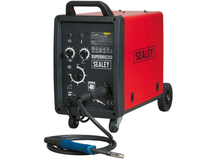 Sealey SUPERMIG200 Professional MIG Welder 200Amp 230V with Binzel&amp;reg; Euro Torch