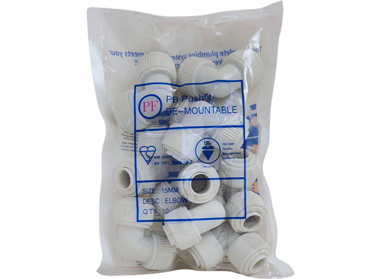 Whitespeed KDE15 Push-Fit Elbow 15mm