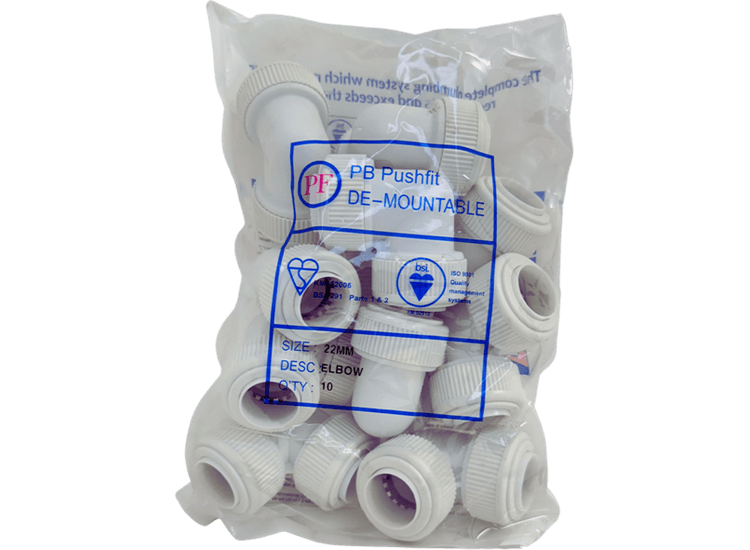 Whitespeed KDE22 Push-Fit Elbow 22mm