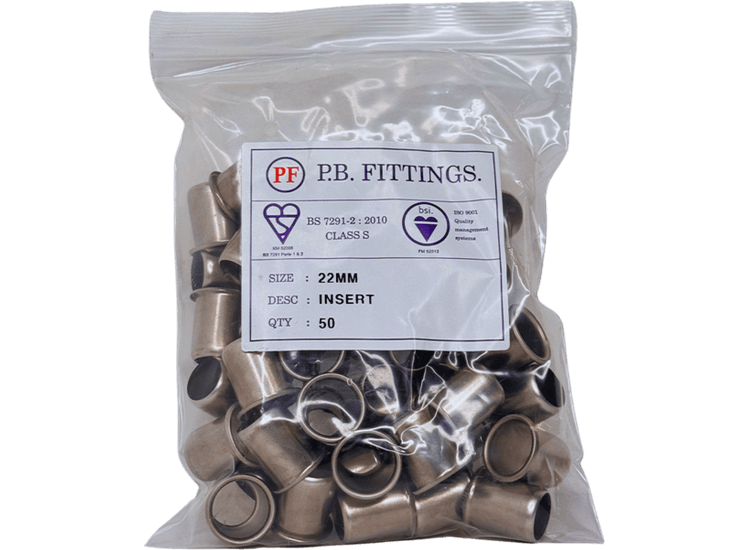 Whitespeed KPUI22 Kpu122 Push-Fit Univ Pipe Insert 22mm