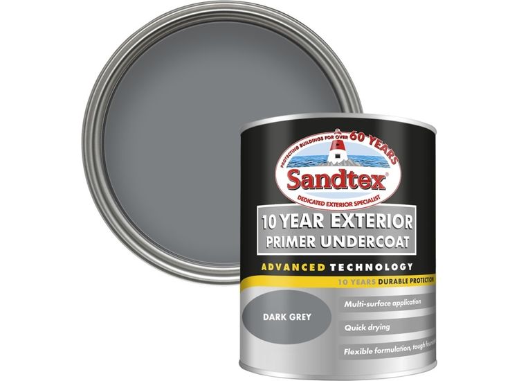 Sandtex 5101331 10 Year Primer Undercoat Dark Grey
