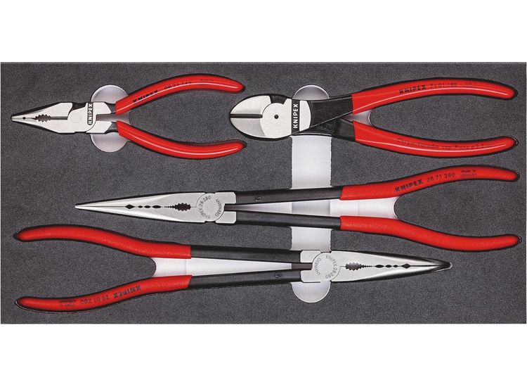 Draper 09240 KNIPEX 00 20 01 V16 Set Of Pliers In a Foam Tray, 4 Parts