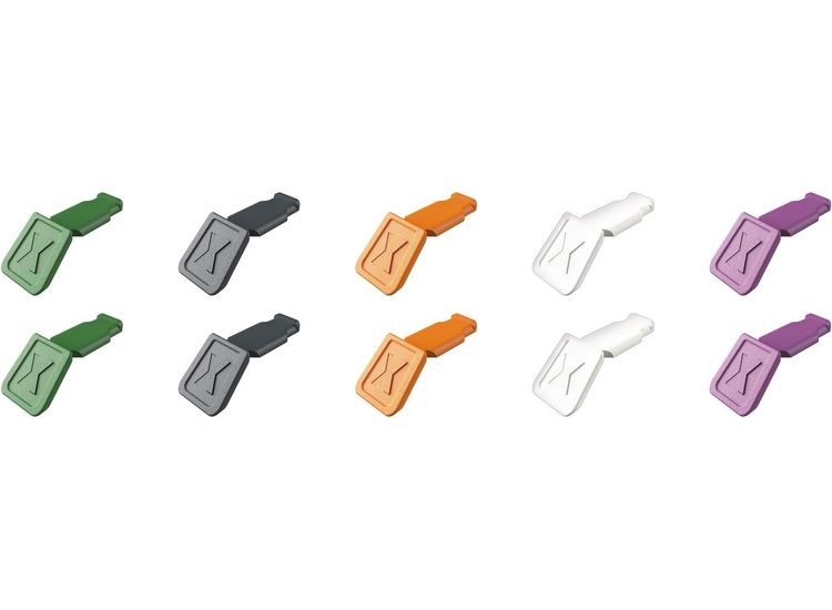 Draper 25073 KNIPEX 00 61 10 C V02 ColorCode Clips Color Mix 2 (10 Pieces) 122 mm