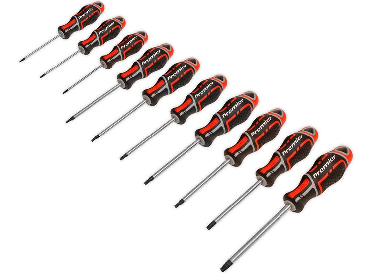 Sealey AK4324 TRX-Star* Screwdriver Set 10pc GripMAX&amp;reg; Hi-Vis