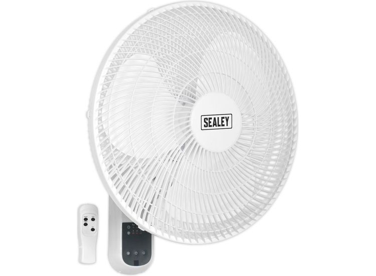 Sealey SWF16WR Wall Fan 3-Speed 16" with Remote Control 230V