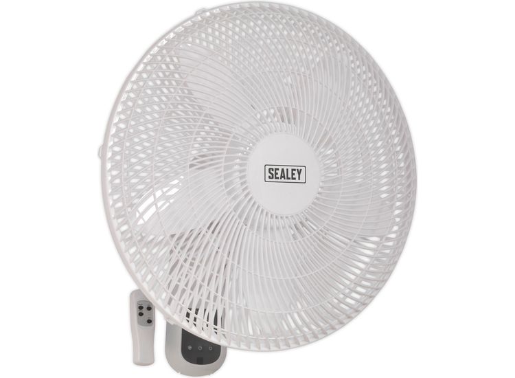 Sealey SWF18WR Wall Fan 3-Speed 18" with Remote Control 230V