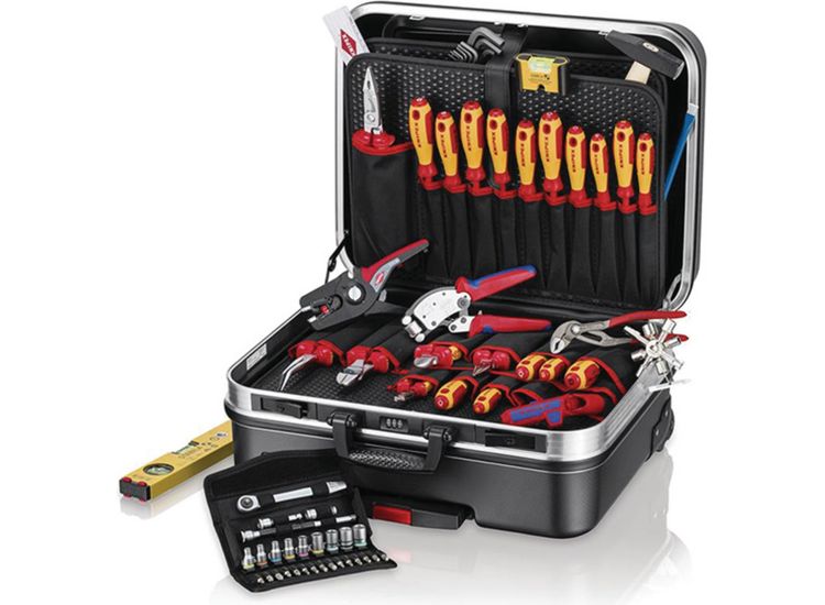 Draper 25019 KNIPEX 00 21 06 Tool Case "BIG Basic Move" ElectricPlus, 68 Parts