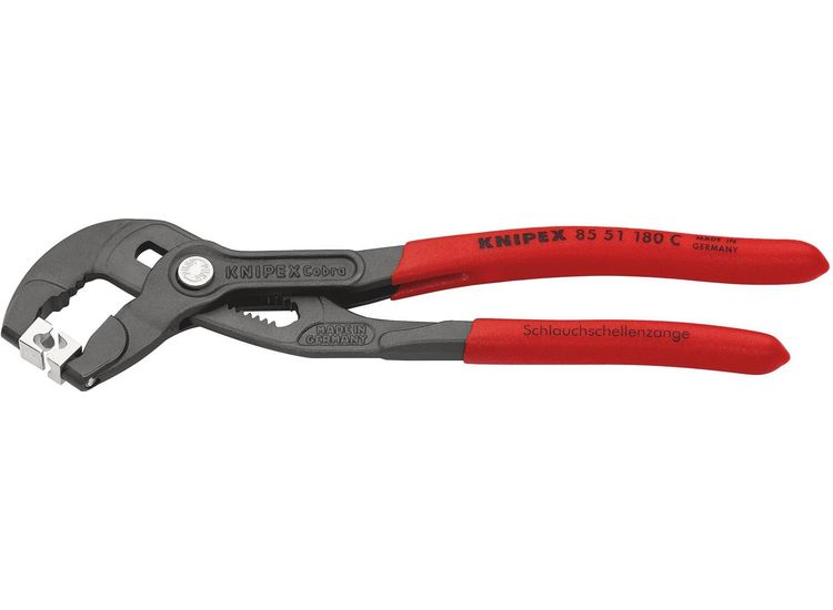 Draper 25941 KNIPEX 85 51 180 C SB Hose Clamp Pliers, 180mm (self-service card/blister)