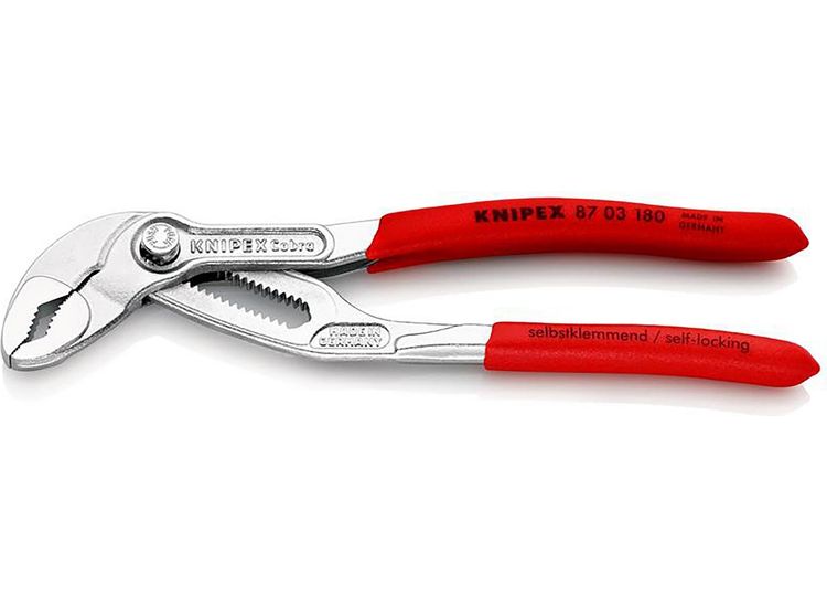 Draper 77903 KNIPEX 87 03 180 Cobra&amp;#174; High-Tech Water Pump Pliers, 180mm