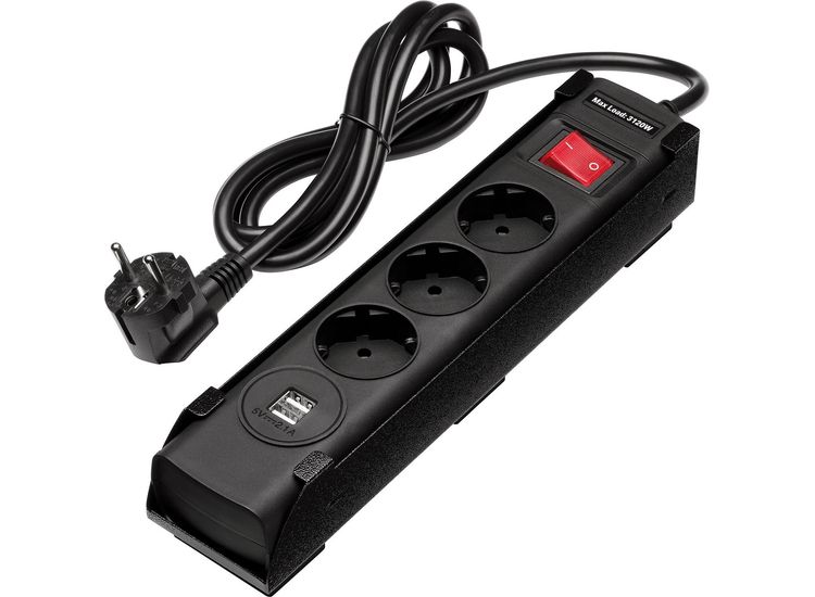 Draper 31712 BUNKER® EU Power Strip with Magnetic Holder