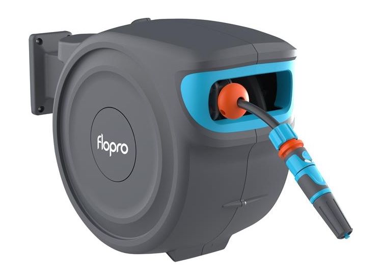 Flopro Auto Rewind Wall Mounted Reel + 20m of Hose