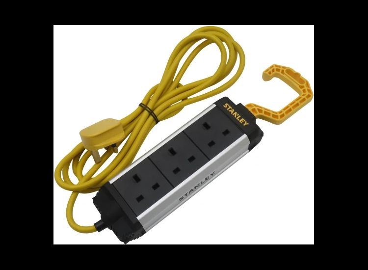 STANLEY® Electrical 3-Gang Powerboard with Foldable Hook 3m