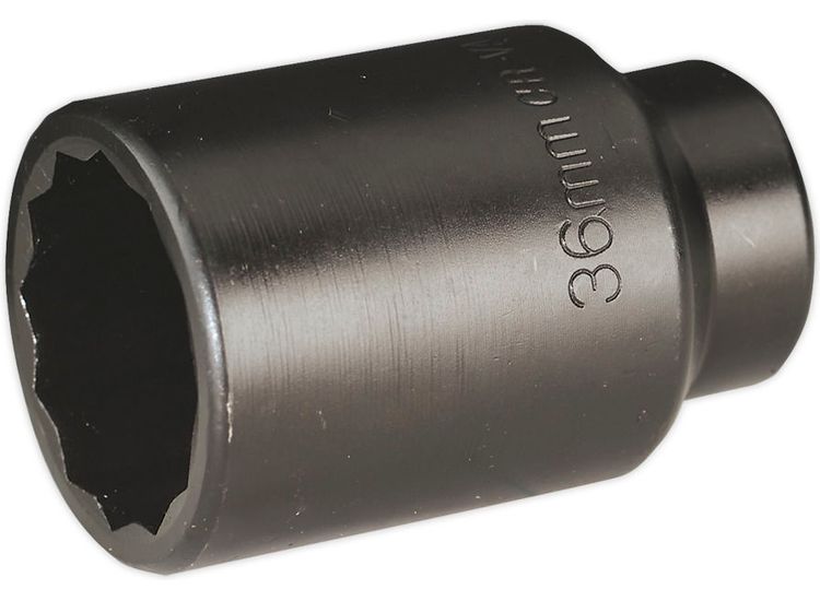 Sealey SX006 Impact Socket 36mm Bi-Hex Deep 1/2"Sq Drive