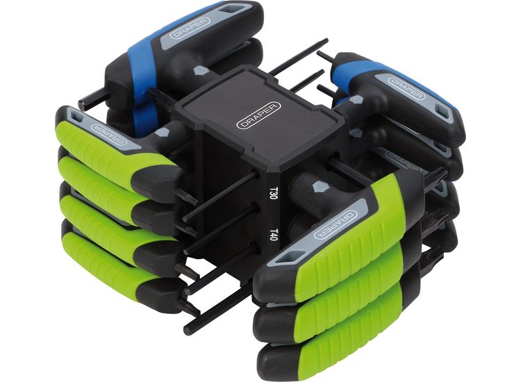 Draper 31120 TX-STAR&amp;#174; and Metric T-Handle Hex Key Set (14 Piece)