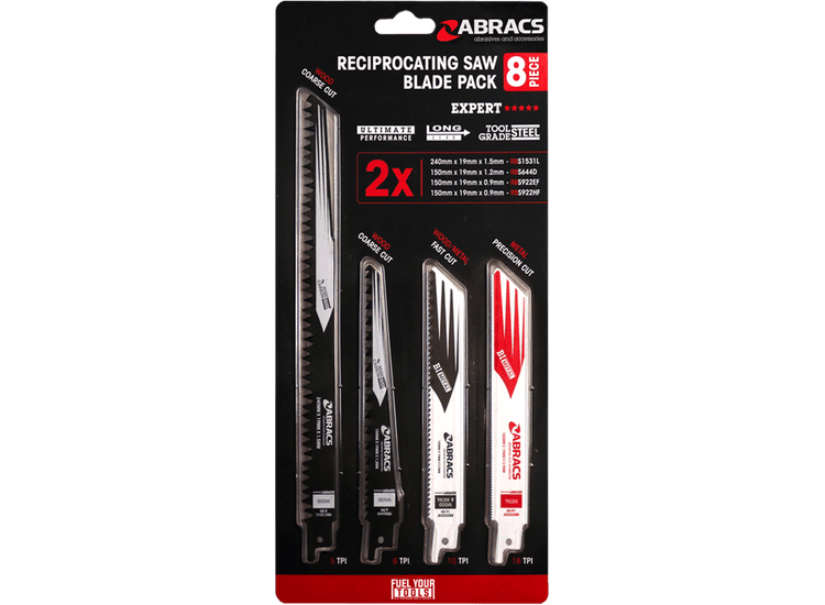 ABRACS Reciprocating Saw Blade Pack