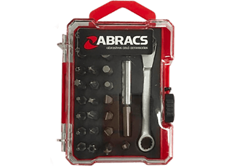 ABRACS Screwdriver Bit &amp; Ratchet Set
