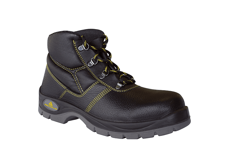 DELTAPLUS Leather Safety Boots - Black