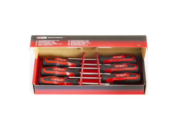 KS TOOLS 'ERGOTORQUEplus<sup>&amp;reg;</sup>' Tamper Proof TORX<sup>&amp;reg;</sup> Screwdriver Set