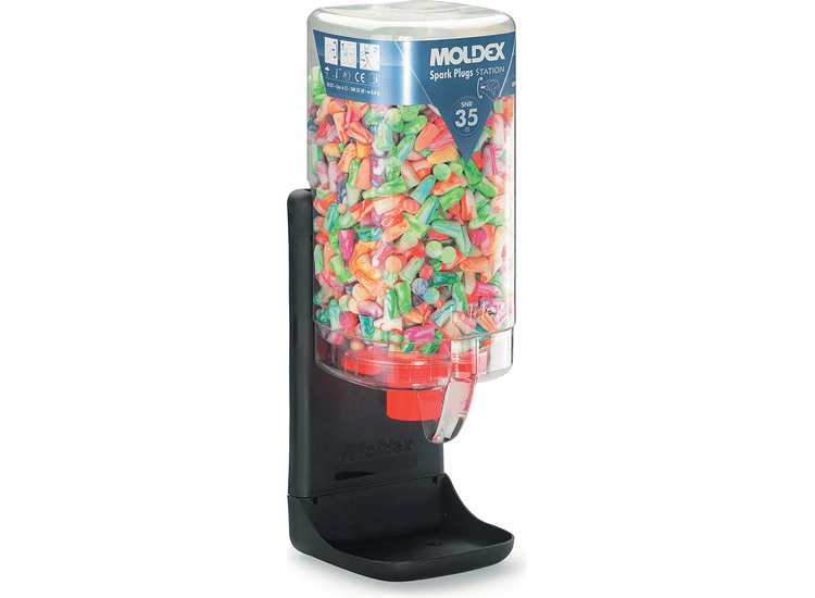 MOLDEX 'Spark Plugs' Disposable Earplugs Dispenser Stations with Earplugs