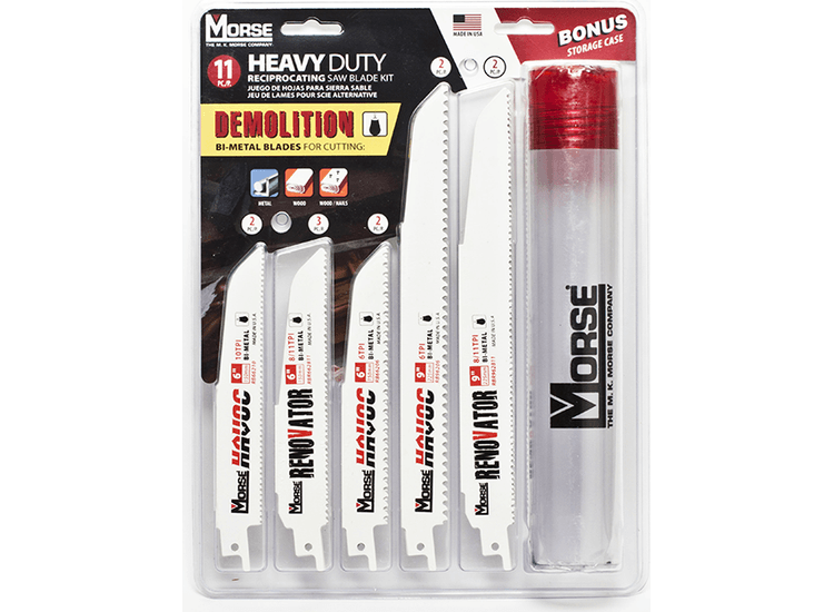 MORSE Heavy Duty Reciprocating Saw Blade Kit