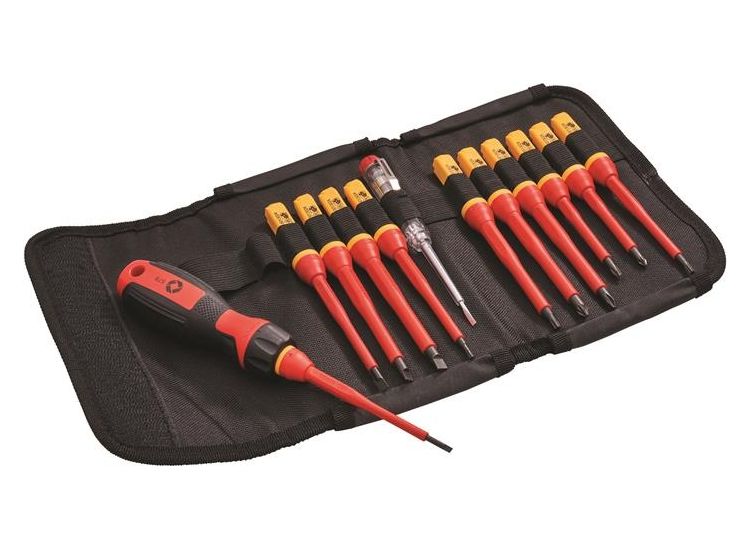 Faithfull Quick Change VDE Screwdriver Set, 13 Piece