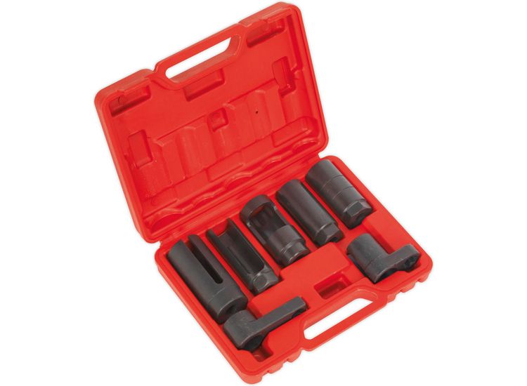 Sealey SX032 Oxygen Sensor Socket Set 7pc 3/8" &amp; 1/2"Sq Drive